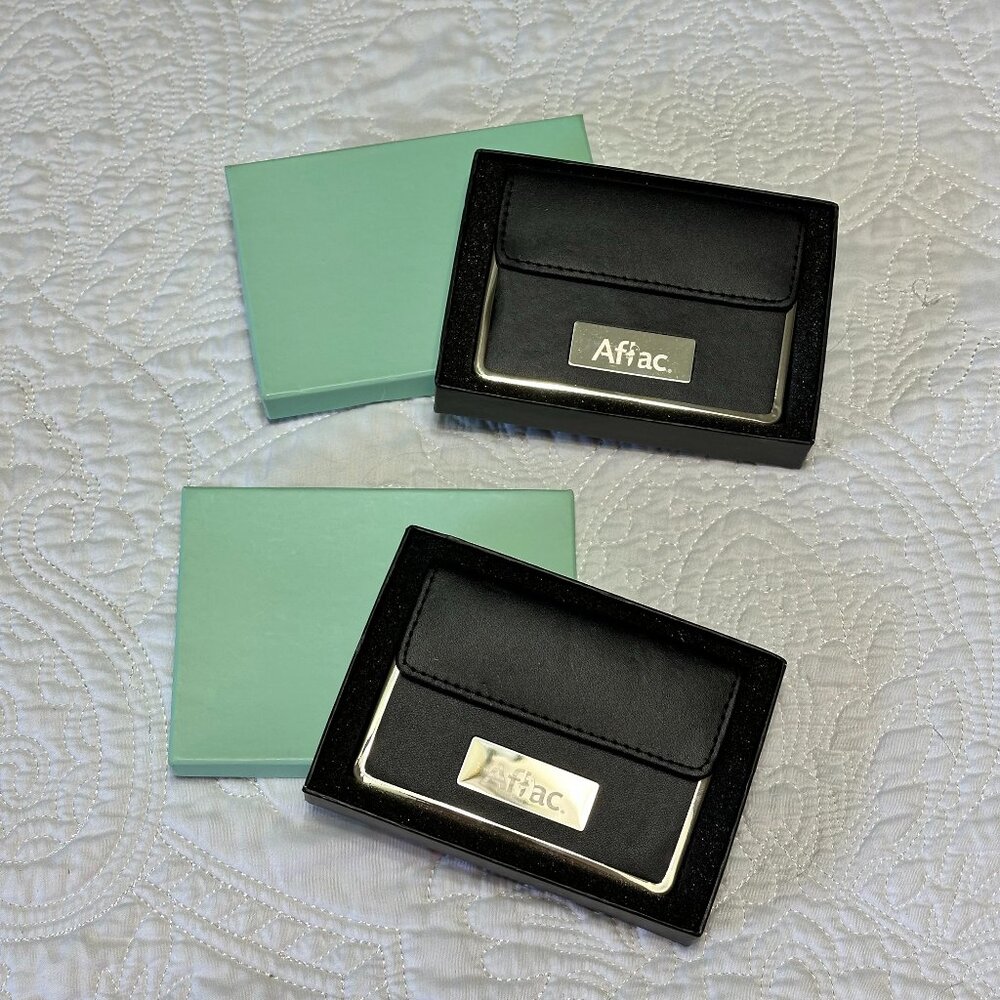Black Business Card Holder